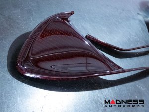 Alfa Romeo 4C Carbon Fiber Front Grille Insert Trim Set - Red Candy Alfa Romeo 4C Carbon Fiber Front Grille Insert Trim Set - Red Candy